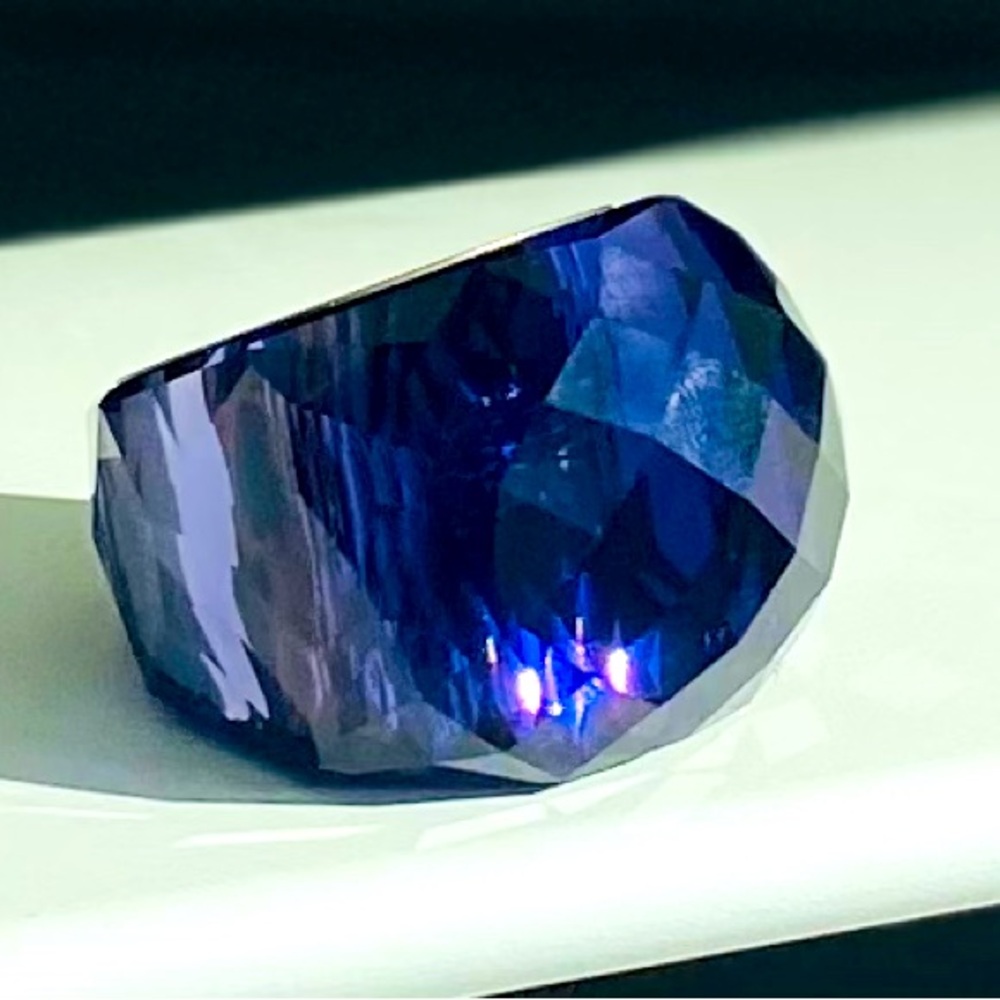Swarovski Nirvana Ring in deep purple.